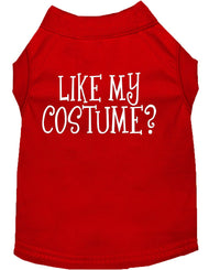Halloween Pet Dog & Cat Shirt Screen Printed, "Like My Costume?"