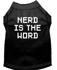 Pet Shirt "Nerd Is The Word"