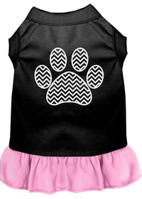 Pet Dress "Chevron Paw"