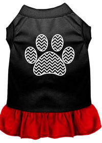 Pet Dress "Chevron Paw"