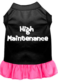 Pet Dress Screen Printed, "High Maintenance"