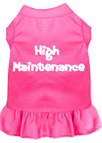 Pet Dress Screen Printed, "High Maintenance"