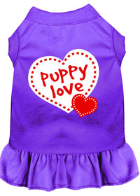 Pet Dress Screen Printed, "Puppy Love"