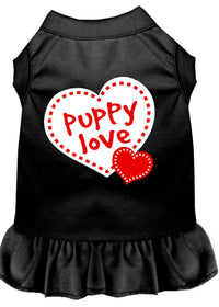 Pet Dress Screen Printed, "Puppy Love"