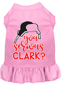 Christmas Pet Dress Screen Printed, "You Serious Clark?"