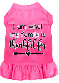 Pet Dress "I Am What My Family Is Thankful For"