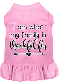 Pet Dress "I Am What My Family Is Thankful For"