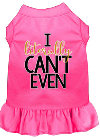 Pet Dress "I Literally Can't Even"