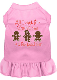Christmas Pet Dress, "All I Want For Christmas Is A Few Good Men"