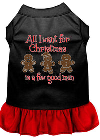 Christmas Pet Dress, "All I Want For Christmas Is A Few Good Men"
