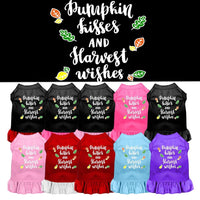 Pet Dress "Pumpkin Kisses and Harvest Wishes"