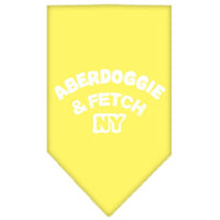 Pet and Dog Bandana Screen Printed, "Aberdoggie & Fetch NY"