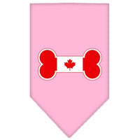 Pet and Dog Bandana Screen Printed, "Bone Shaped Canadian Flag"