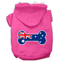 Pet Hoodie "Bone Shaped Australian Flag"