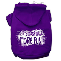 Pet Hoodie "Dirty Dogs Have More Fun"