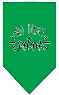 Pet and Dog Bandana Screen Printed, "Not Today Satan"