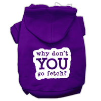 Pet Hoodie Screen Printed, "Fetch"
