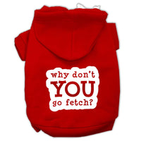 Pet Hoodie Screen Printed, "Fetch"