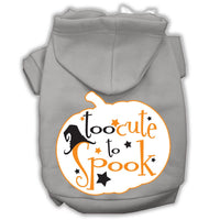 Halloween Pet Hoodie "Too Cute To Spook"