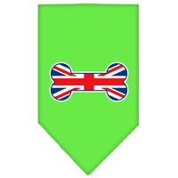 Pet and Dog Bandana Screen Printed, "Bone Shaped UK Flag"