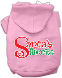 Christmas Pet Hoodie Screen Printed, "Santa's Favorite"