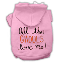Halloween Pet Hoodie "All The Ghouls Love Me"