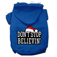 Christmas Pet Hoodie, "Don't Stop Believin"