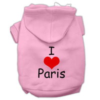 Pet Hoodie "I Love Paris"