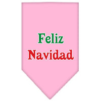 Christmas Pet and Dog Bandana Screen Printed, "Feliz Navidad"