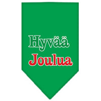Christmas Pet and Dog Bandana Screen Printed, "Hyvää Joulua"
