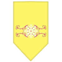 Christmas Pet and Dog Bandana Screen Printed, "Pink Snowflake Swirls"