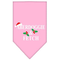 Christmas Pet and Dog Bandana Screen Printed, "Aberdoggie Christmas"