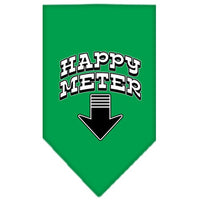 Pet and Dog Bandana Screen Printed, "Happy Meter"