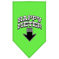 Pet and Dog Bandana Screen Printed, "Happy Meter"