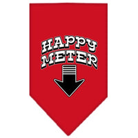 Pet and Dog Bandana Screen Printed, "Happy Meter"