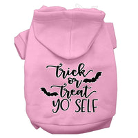 Halloween Pet Hoodie Screen Printed, "Trick Or Treat Yo' Self"