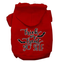 Halloween Pet Hoodie Screen Printed, "Trick Or Treat Yo' Self"
