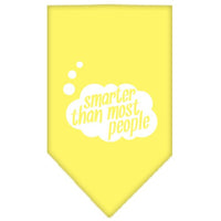 Pet and Dog Bandana Screen Printed, "Smarter Than Most People"