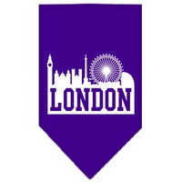Pet and Dog Bandana Screen Printed, "London Skyline"