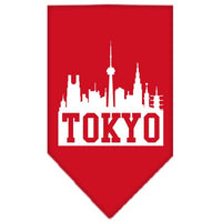 Pet and Dog Bandana Screen Printed, "Tokyo Skyline"