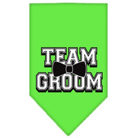 Pet and Dog Bandana Screen Printed, "Team Groom"