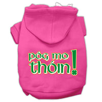 Pet Dog & Cat Hoodie Screen Printed, "Pog Mo Thoin!"