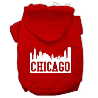 Pet Hoodie "Chicago Skyline"