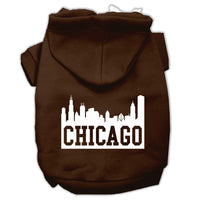 Pet Hoodie "Chicago Skyline"