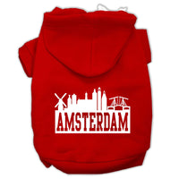 Pet Hoodie "Amsterdam Skyline"