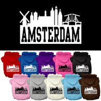Pet Hoodie "Amsterdam Skyline"