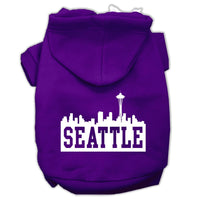 Pet Hoodie "Seattle Skyline"