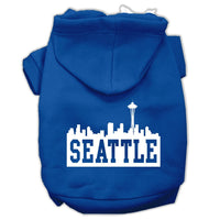 Pet Hoodie "Seattle Skyline"