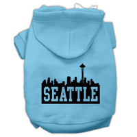 Pet Hoodie "Seattle Skyline"