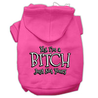 Pet Hoodie "Yes, I'm A Bitch, Just Not Yours"
